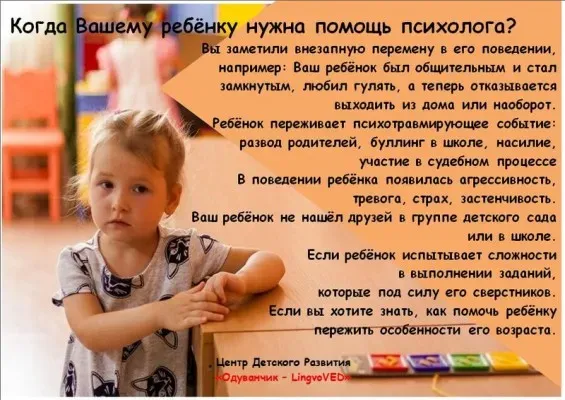 Услуги детского психолога и логопеда