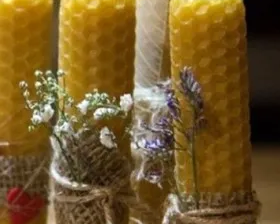 Свечи из вощины