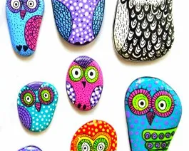 Роспись камней-магнитов