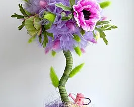 Создание топиария ("дерева счастья")