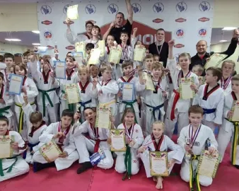 Занятия тхэквондо для детей 4-14 лет