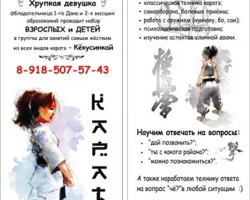 Спортивный клуб карате «Путь чемпиона» (на ул. Фурмановская)