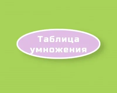Таблица умножения