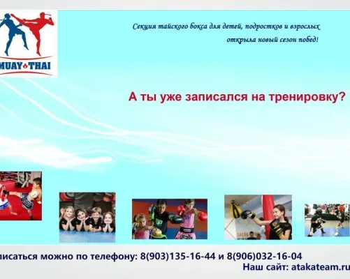 Спортивные занятия по тайскому боксу