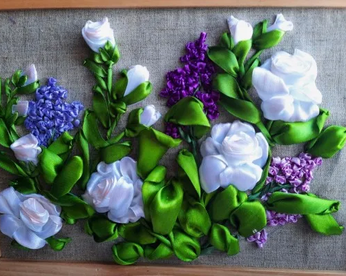 Вязание, вышивка лентами