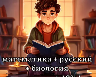 ОГЭ/ЕГЭ математика + русский + биология со скидкой 10%