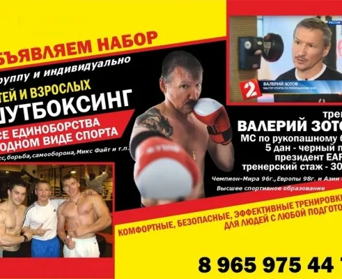 Единоборства: бокс, ММА, борьба, рукопашный бой