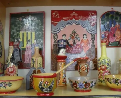 Роспись по дереву (Городец)