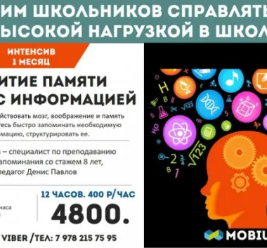 Развитие памяти и работа с информацией
