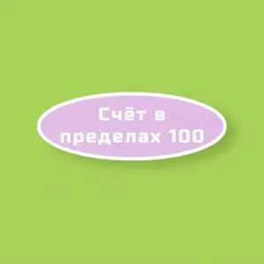 Счет в пределах 100