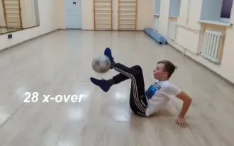 Обучение футбольному фристайлу