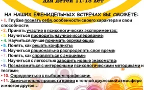 Еженедельные встречи «Самопознание или сам себе психолог»