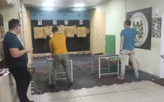 Практическая стрельба из пневматического пистолета Action Air