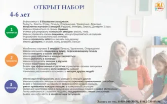 Эмоционально-интеллектуальная подготовка к школе